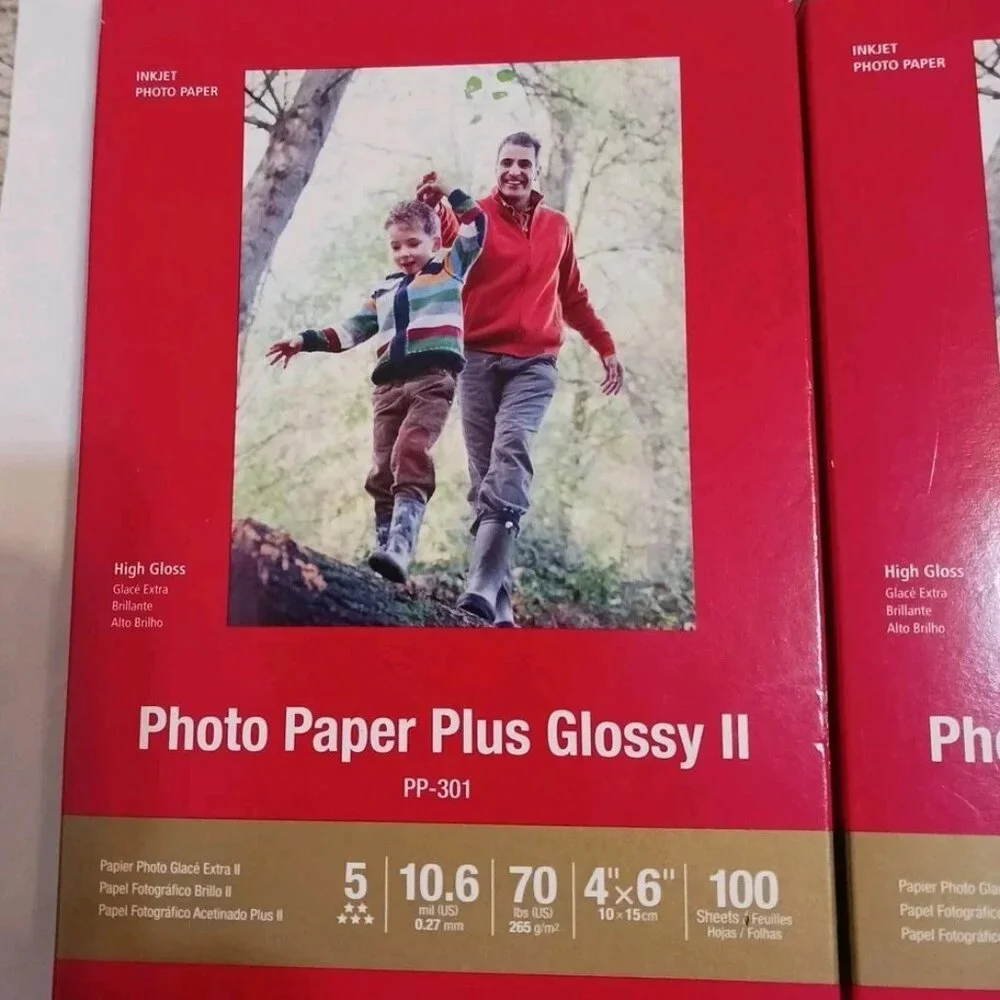 Canon - Photo Paper Plus Glossy II 4x6 - 2 x 100 Sheets/box = 200ct. - unopened